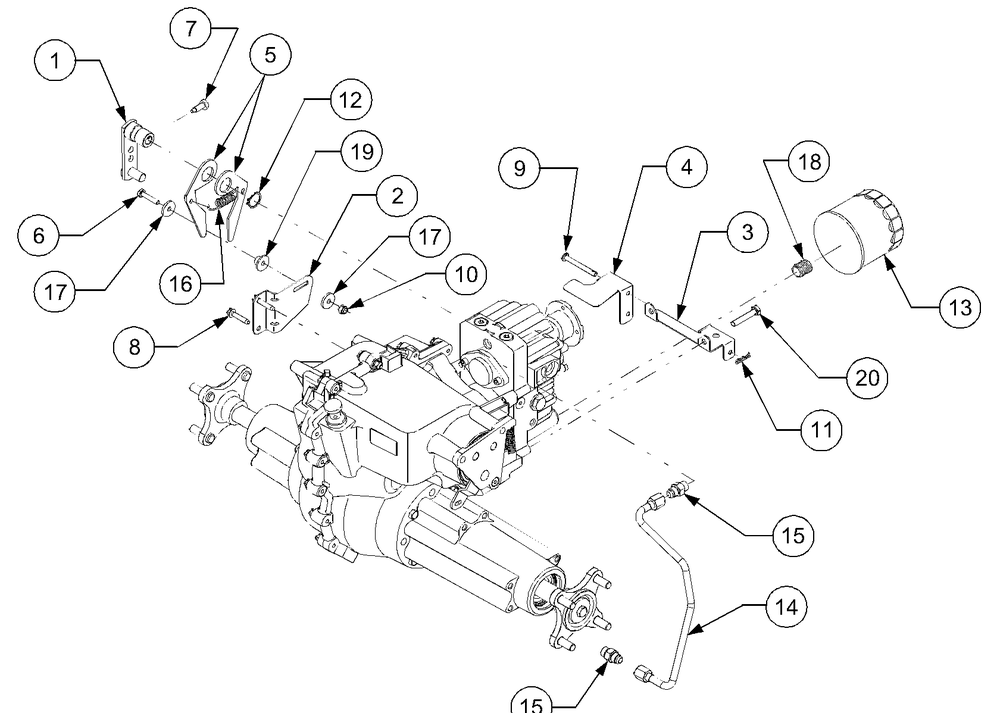 Neutral Linkage, Hydraulic Pickup And Return Tubes Diagram and Parts List for LT2180 13A254G710-13A254G712 Cub Cadet Lawn Tractor